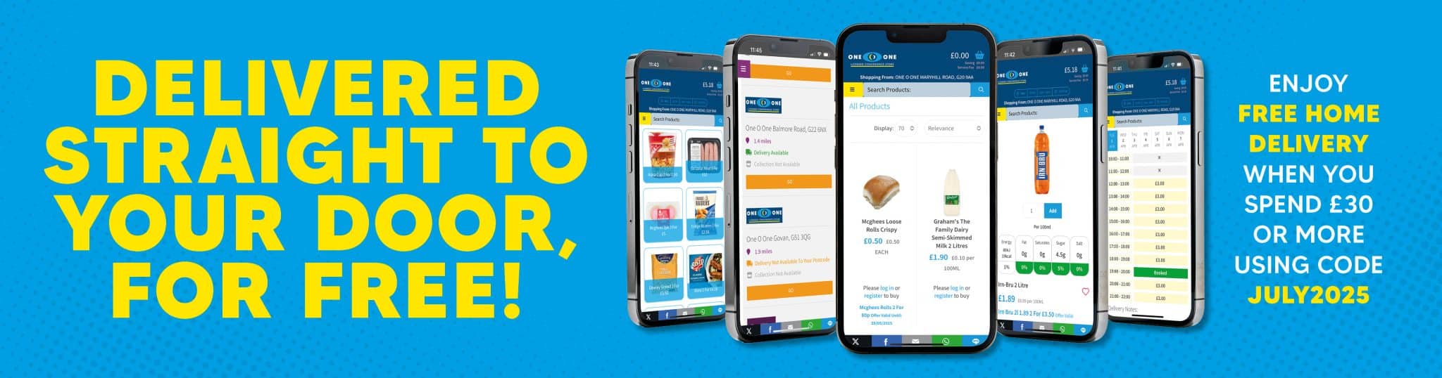 One O One_Free Delivery [Web Banner] Jul25